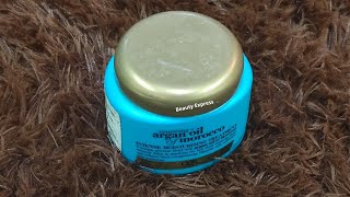 OGX Renewing Argan Oil of Morocco Intense Moisturising Treatment Review [upl. by Lashar]