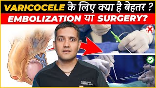 What is better for Varicocele Embolization or Microsurgery  Dr Gaurav Gangwani IR [upl. by Oznarol746]