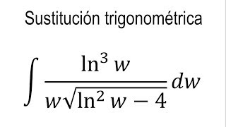 Integrales por sustitución trigonométrica  Ejemplo 5 [upl. by Davison]