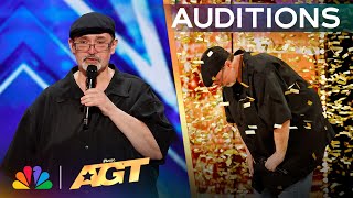 Richard Goodall Receives The GOLDEN BUZZER For quotDont Stop Believinquot  Auditions  AGT 2024 [upl. by Dicks]