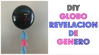 como hacer globo revelacion de generero como personalizar globos con papel vinil [upl. by Anikram]