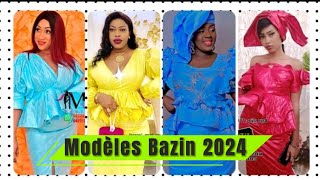 💖 MODE Africaine  Modèle de taille basse EN bazin Style SénégalaiseTendance 2024 [upl. by Saunders]