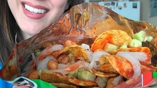 SassEsnacks ASMR Tostilocos  Tijuana Street Food  Eating Sounds [upl. by Naloj]