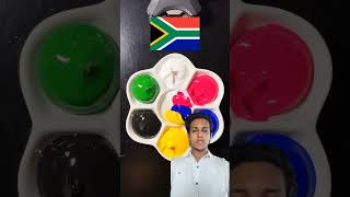 South Africa 🇿🇦 colour mixing  shorts satisfying funny [upl. by Martens]