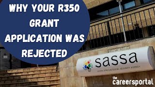 Why Your R350 Grant Application Was Rejected  Careers Portal [upl. by Kurys114]