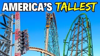 TOP 10 TALLEST Roller Coasters In America [upl. by Anohs]