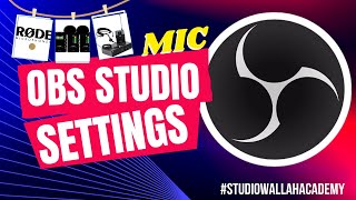 OBS Audio Input Settings for Recording and Streaming  Studiowallahacademy obsstudiotutorial [upl. by Sherrill]