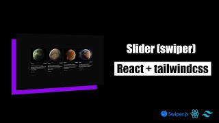 How to make a card  swiper slider with swiperjs tailwindcss and react [upl. by Crissy]