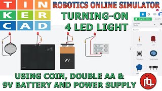 Lesson2Turning ON LED using Battery Resistor and Power Supply [upl. by Ober234]