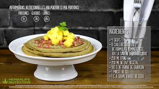 Recette de Crêpes Herbalife Nutrition [upl. by Ydal]