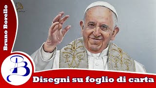 Papa Francesco  Jorge Mario Bergoglio  Time Lapse drawing with colored pencil [upl. by Annawt512]