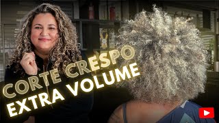 Como dar volume em Corte de Cabelo Crespo [upl. by Burrell]