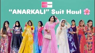 Anarkali Suit Haul👗🌸  Festive Wear 😍 KanishaNancyDogra [upl. by Anitak]