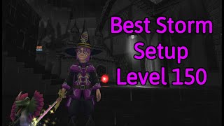 Wizard101 Max Damage Storm Gear Setup Level 150 PVE [upl. by Emmalyn998]