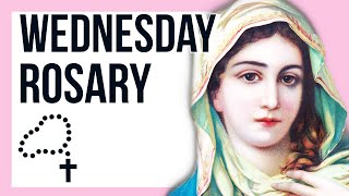 WEDNESDAY  GLORIOUS  Follow Along Rosary 15 Minute  SPOKEN ONLY [upl. by Shayn]