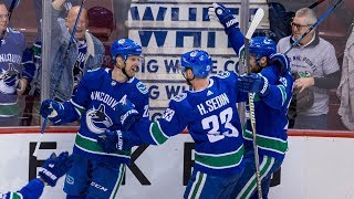 Sedin twins magical final game in Vancouver [upl. by Ahsitam]