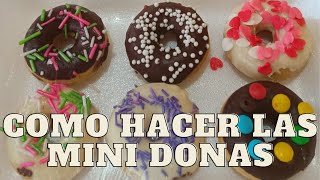 Los postres de Steffy Como hacer las mini donas [upl. by Morrison]