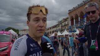 Hugo Hofstetter  Interview at the finish  Stage 18  Giro dItalia 2024 [upl. by Deland665]