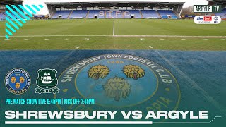 Shrewsbury Town vs Plymouth Argyle  Pre Match Show [upl. by Fiann]