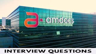 Amdocs Technical Interview Questions Fresher and Experience [upl. by Rozalie]