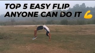 Best Top 5 Easiest Flip Anyone Can do it at home 🔥❤️‍🔥 [upl. by Nivrehs]