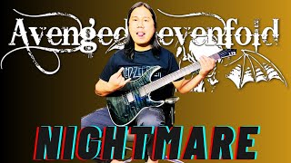 nightmare guitar cover by Manoj  Avenged Sevenfold [upl. by Ilera]