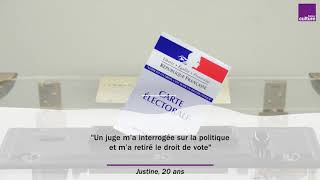 quotUn juge m’a posé des questions sur la politique et m’a retiré le droit de votequot [upl. by Lola]