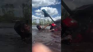 Guy drives his ATV into deep water [upl. by Quincey]