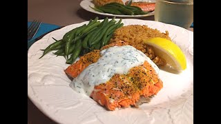 Baked Salmon with Dill Sauce Recipe 🐡 • Quick Easy amp Tasty ⏳😃  Episode 630 [upl. by Caresa]