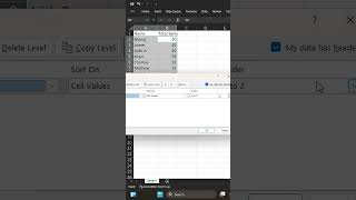 How to Sort Multiple Columns of a Table together in MS Excel [upl. by Ebeneser]