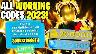 NEW ALL WORKING CODES FOR MUSCLE LEGENDS IN DECEMBER 2023 ROBLOX MUSCLE LEGENDS CODES [upl. by Lennahs568]