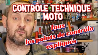 CONTROLE TECHNIQUE MOTO  les points de contrôle expliqués Valable aussi à titre personnel [upl. by Dnaltiak]