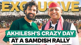 Inside Akhilesh Yadavs Wild Wild Rally ft Samdish Bhatia  Unfiltered by Samdish [upl. by Ysset]