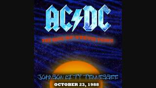 ACDC Shoot To Thrill Live Johnson City Tennessee 1988 HD [upl. by Ynehpets]