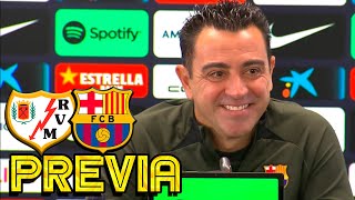 RUEDA PRENSA XAVI RAYO VALLECANO v FC BARCELONA [upl. by Ozkum]