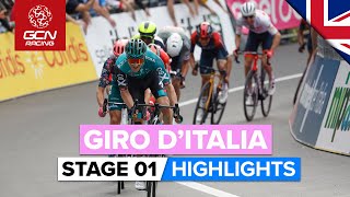 Sprinters Vs Puncheurs Fight For The First Maglia Rosa  Giro DItalia 2022 Stage 1 Highlights [upl. by Carisa617]