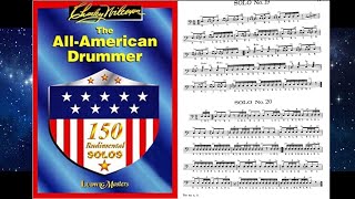 Solo no20 Charley Wilcoxon  The All American Drummer  150 Rudimental Solos [upl. by Ahsik41]