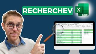 RechercheV Excel avec exercice  Tutoriel débutants [upl. by Onstad]