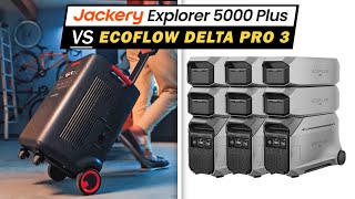 EcoFlow Delta Pro 3 vs Jackery Explorer 5000 Plus  Newest Largest Portable Power Station Review [upl. by Einnahpets]