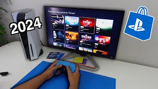 This is What the PS Store looks like on PS5 Pro Launch Day 2024 [upl. by Litnahs]