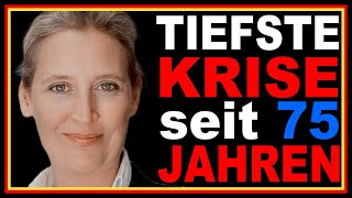 ALICE WEIDEL spricht KLARTEXT Tiefste Wirtschaftskrise seit 75 Jahren [upl. by Rednasyl]