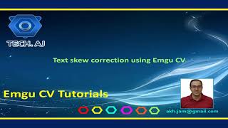 EmguCV  53 Text skew correction using Emgu CV [upl. by Braasch]