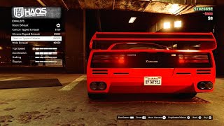 Grand Theft Auto V Turismo classic F40 Customization [upl. by Isahella]