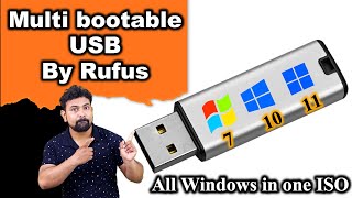 Multi bootable USB Rufus  How to Combine all windows in one ISO  Multi bootable usb by rufus [upl. by Greeley197]