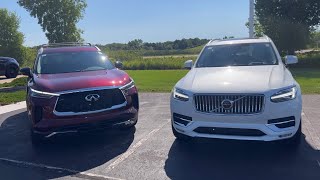 2022 Infiniti QX60 vs 2023 Volvo XC90 [upl. by Hplodnar244]