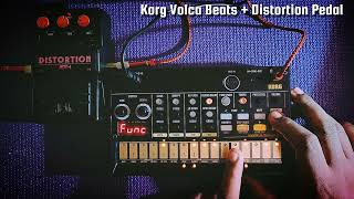 Distortion Pedal  Korg Volca Beats korgvolcabeats distortion jam [upl. by Adiv166]