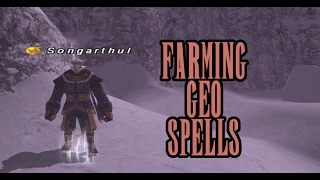 FFXI  Farming Geo Spells  2162017 [upl. by Roz441]