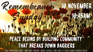 Sunday service for 10 November 2024  Remembrance Sunday [upl. by Jerrol]