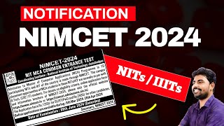 NIMCET 2024 Notification Out  Special Exam Date for Aspire [upl. by Goody738]