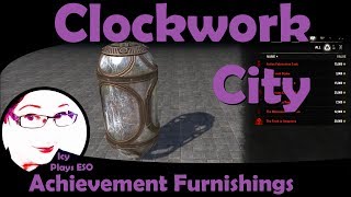 ESO Clockwork City  Achievement Furnishings  Icy Talks 20170919 [upl. by Siramed]